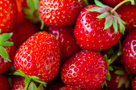  Fresh red strawberry closeup, background.の写真素材