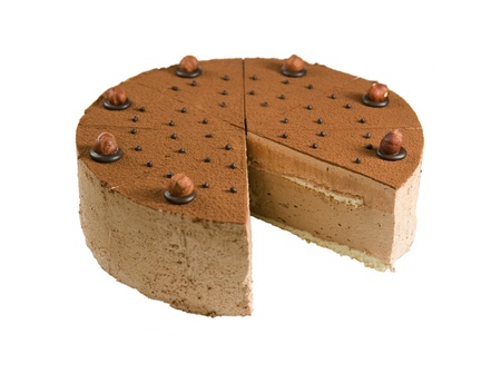 chocolate cream cakeの写真素材