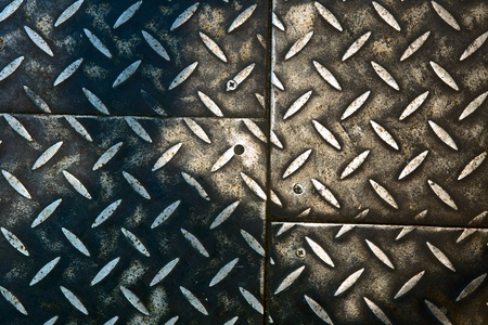 Grunge rusty metal background, metallic panels.の写真素材