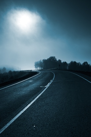 landscape with roadの写真素材