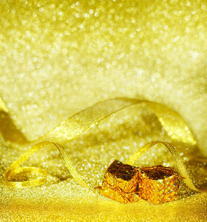Gold background decorating Christmas, Chinese New Year.の写真素材
