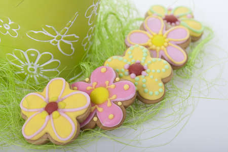 Easter traditional Gingerbread cookies  beckgroung