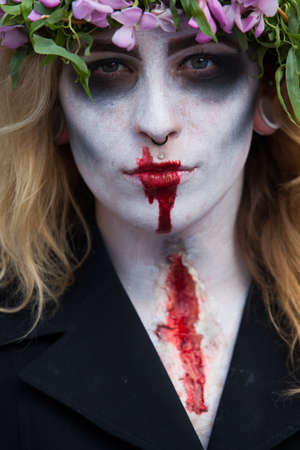 Prague, Czech Republic, May 24 - Zombies at the 2014 Prague Zombie Walk - 2013 05 24のeditorial素材