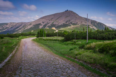 Mountain Range landscape - Snezka   Sniezka - Krkonose   Karkonoszeの写真素材