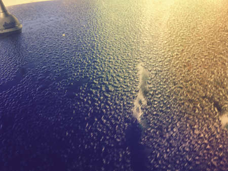 Blurry abstract closeup water drops. Condensing background surface