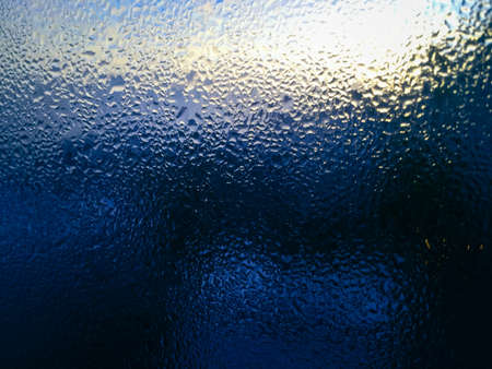Abstract blurry condensation window backgroundの写真素材