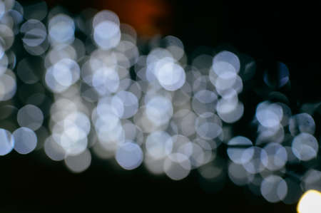 Blurry light bokeh rays background. Creative flare blurred designの写真素材