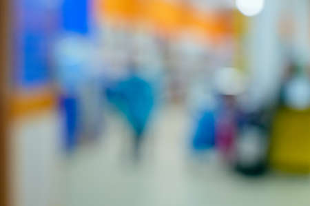 Abstract blurry defocused car street parking outdoor night backgroundの写真素材