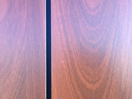 Laminated wooden surface background, closeup pictureの写真素材