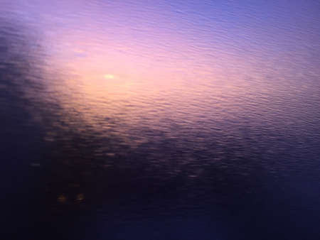 Close up view on condensation window blurry texture background. Blurred macro photoの写真素材