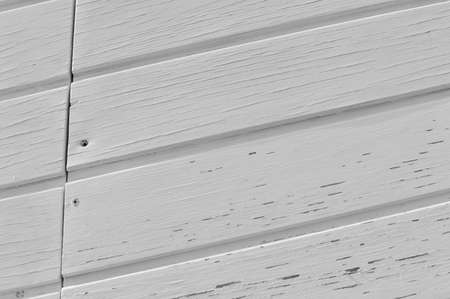 Close up of light grey white wooden panels abstract backgroundの写真素材
