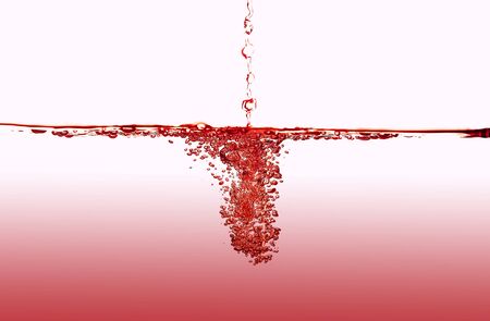 Cold water splash. Isolated in white backgroundの写真素材