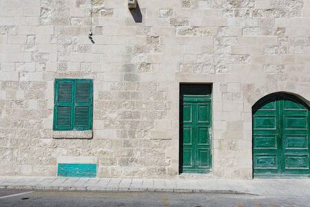 Old city view with buildings in Maltaの写真素材
