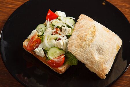 Sandwich with vegetablesの写真素材