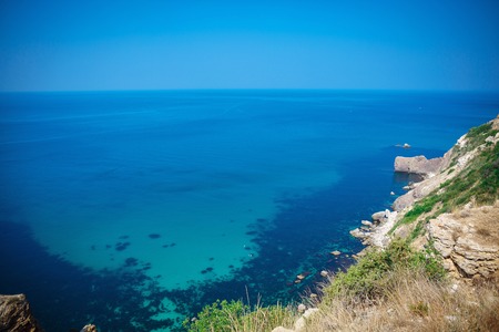 Seascape with rocksの写真素材