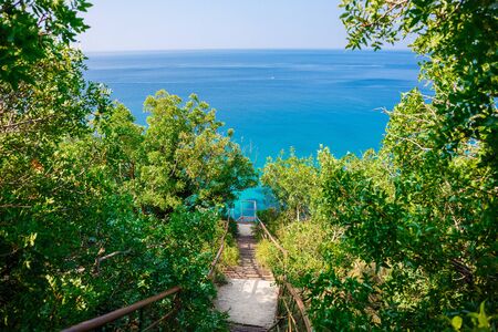 Stairs to seaの写真素材