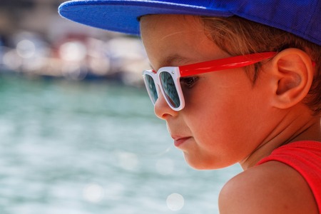 Portrait of a beautiful boyの写真素材