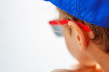 Portrait of a beautiful boyの写真素材