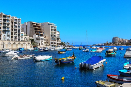 Many boats moored at the Marinaの写真素材