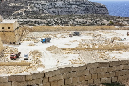 Construction of white materialの写真素材