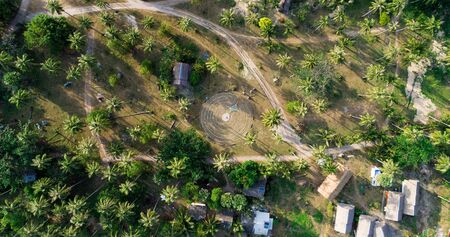 Aerial island viewの写真素材
