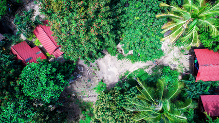 Aerial island viewの写真素材