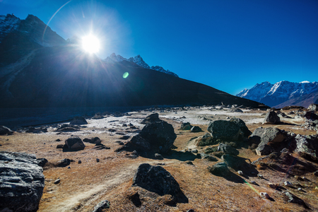 mountains of Nepalの写真素材