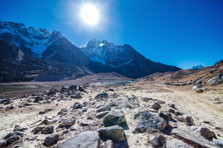 mountains of Nepalの写真素材