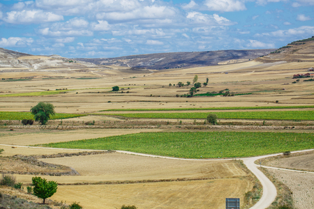 Beautiful natural landscape on camino de santiagoの写真素材