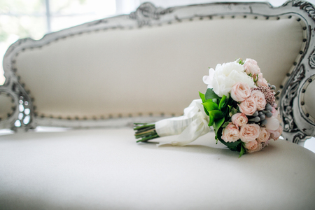 wedding bouquet of flowersの写真素材