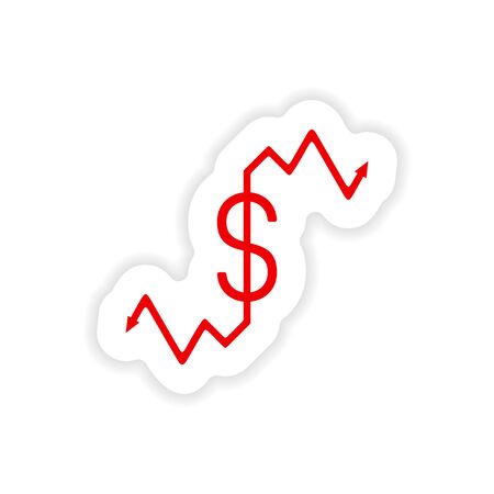 icon sticker realistic design on paper graphicのイラスト素材