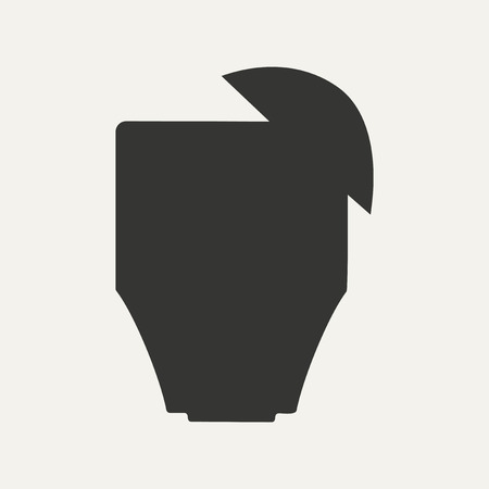 cocktail in black and whiteのイラスト素材