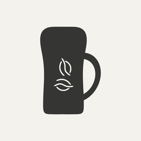 coffee in black and whiteのイラスト素材