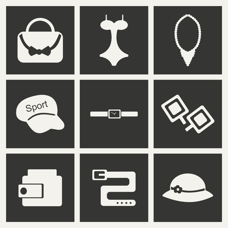 Flat in black and white concept mobile application  accessoriesのイラスト素材