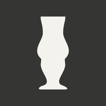 Flat in black and white mobile application cocktailのイラスト素材