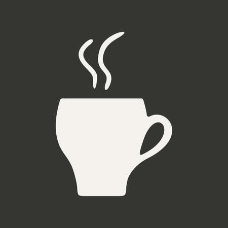 Flat in black and white mobile application cofeeのイラスト素材