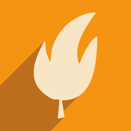 Flat with shadow icon and mobile applacation leaves treeのイラスト素材