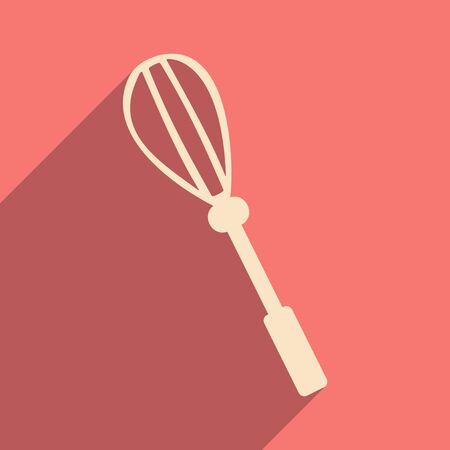 Flat with shadow icon and mobile application corollaのイラスト素材