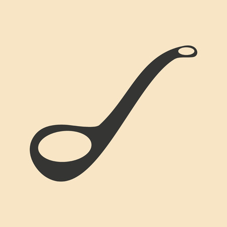 Flat in black and white mobile application ladleのイラスト素材