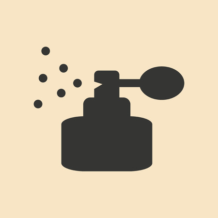 Flat in black and white mobile application perfumeのイラスト素材