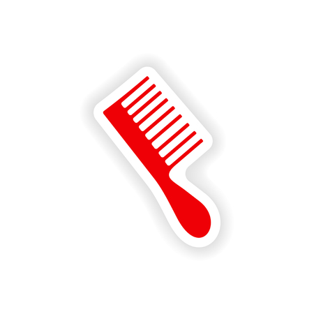 icon sticker realistic design on paper toothbrushのイラスト素材