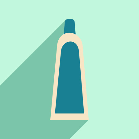 Flat with shadow icon and mobile application Shave Creamのイラスト素材