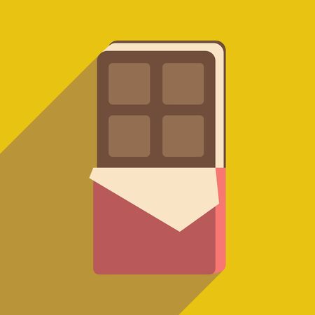 Flat with shadow icon and mobile application ice cream cakeのイラスト素材