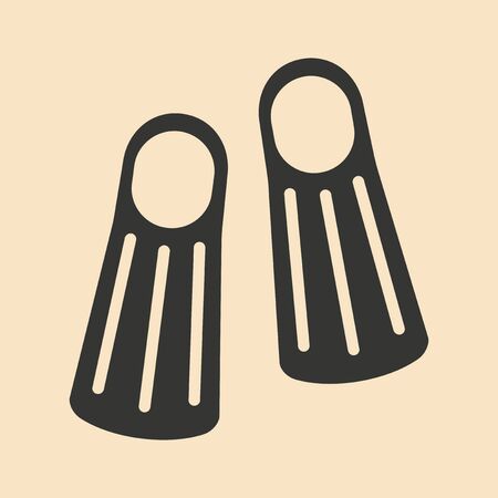 Flat in black and white mobile application flippersのイラスト素材