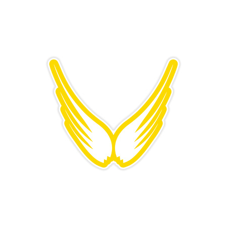 Sticker Eagle Wingsのイラスト素材