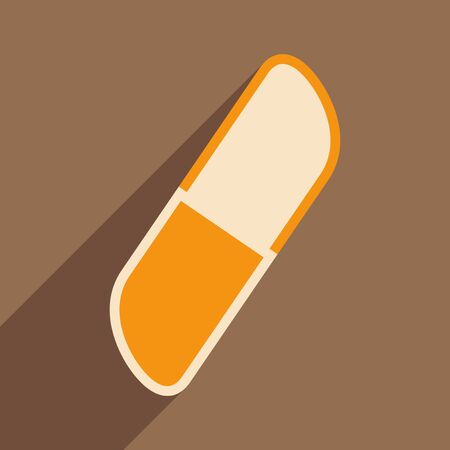 Flat with shadow icon and mobile application eraserのイラスト素材