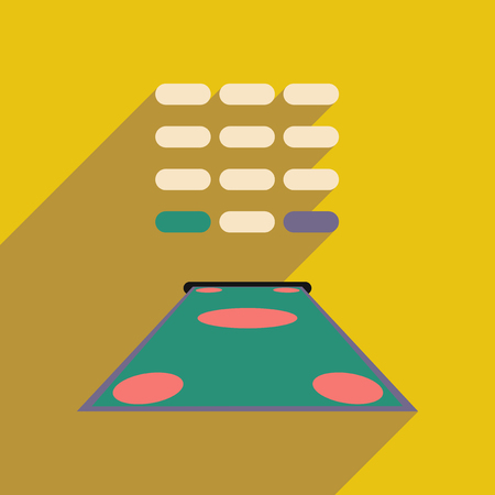 Flat with shadow icon money from an ATMのイラスト素材
