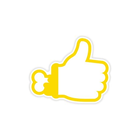 sticker Zombie bloody hand on white backgroundのイラスト素材