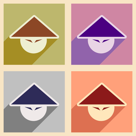 assembly  icons Japanese hatsのイラスト素材