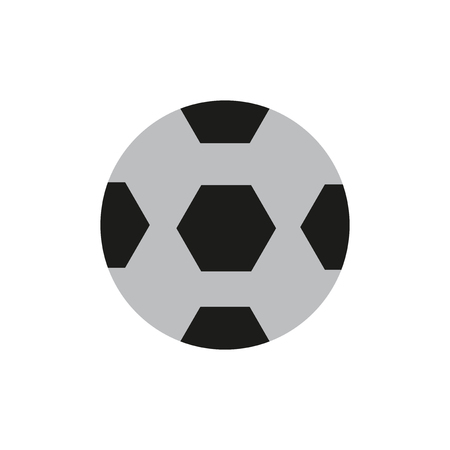 flat icon on white background, soccer ballのイラスト素材